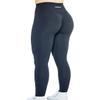 AUROLA Intensify Seamless Scrunch Legging Women Yoga Pants 7/8 Tummy Control Running for Workout Fitness Sport-25'' (XL, Black Marl) view 1