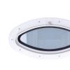 White Oval Portlight Tempered Glass Opening Window Replacement Window Port Hole for Marine Boat Yacht RV 16 x 85/8in view 4