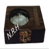 Nautical Antique Brass Compass Dollond London 1920 Compass with Leather Case Pocket Compass view 3