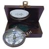 Nautical Antique Brass Compass Dollond London 1920 Compass with Leather Case Pocket Compass view 4
