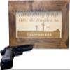 Bellewood Designs Hidden Gun Storage with Personalized Bible Verse, Six Concealment Cabinet Styles Available (Three Crosses on Calvary) view 1
