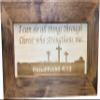Bellewood Designs Hidden Gun Storage with Personalized Bible Verse, Six Concealment Cabinet Styles Available (Three Crosses on Calvary) view 3