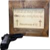 Bellewood Designs Hidden Gun Storage with Personalized Bible Verse, Six Concealment Cabinet Styles Available (Dual Crosses) view 1