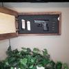 Bellewood Designs Hidden Gun Storage with Personalized Bible Verse, Six Concealment Cabinet Styles Available (Dual Crosses) view 2