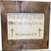 Bellewood Designs Hidden Gun Storage with Personalized Bible Verse, Six Concealment Cabinet Styles Available (Dual Crosses) view 3