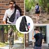 Codoule Sling Shoulder Bag Crossbody Backpack for Men,Waterproof Hiking Daypack Multipurpose Cross Body Chest Bag with USB Charger Hole view 2
