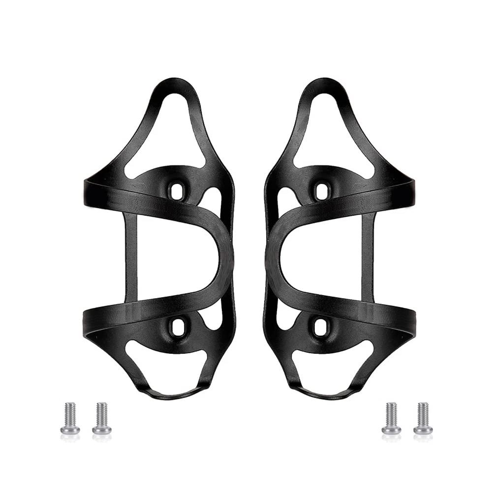 BBxunsless 1 Pair Aluminum Alloy Bicycle Water Bottle Holder with Screws Left and Right Opening Water Cage for Mountain & Road Bikes