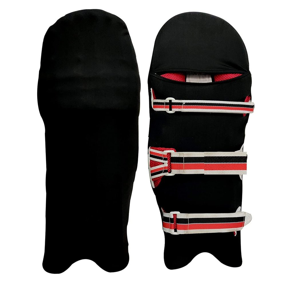 REINDEER Cricket Batting Leg Guard Covers Black Leg Pad Shield Outer Skin Batting Pad Clads