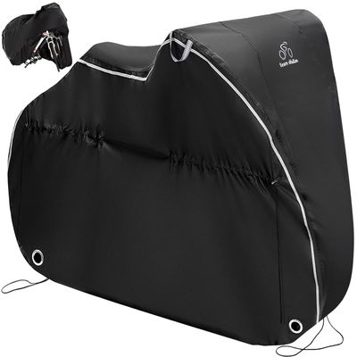 TeamObsidian Bike Cover - Outdoor Bike Storage, Bicycle Transportation or Travel Covers - Waterproof eBike Protection - For 1 to 3 Bikes - Heavy Duty Ripstop 600D Oxford Material