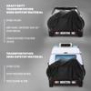 TeamObsidian Bike Cover - Outdoor Bike Storage, Bicycle Transportation or Travel Covers - Waterproof eBike Protection - For 1 to 3 Bikes - Heavy Duty Ripstop 600D Oxford Material view 2