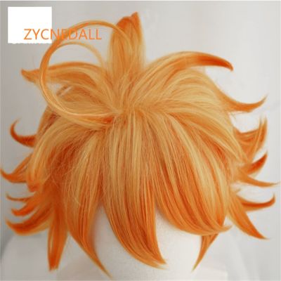 Wig Women Orange Synthetic Hair Halloween Party Heat Resistant