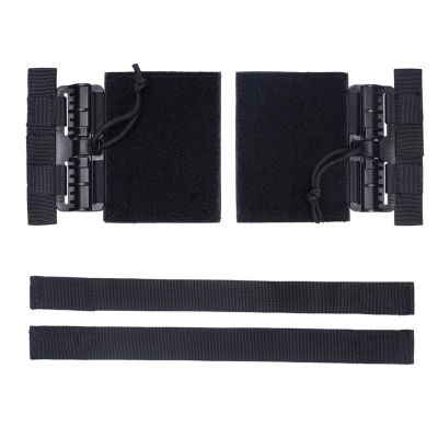 Aekvinks Tactical MOLLE Vest Quick Release Cummerbund Plate Carrier Buckle Set Fast Fit Side Belt Straps Cummerbund Compatible with JPC CPC NCP XPC 420 Vest Black
