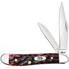Case XX WR Pocket Knife Peanut Crimson Bone Item #27384 - (6220 SS) - Length Closed: 2 7/8 Inches view 1