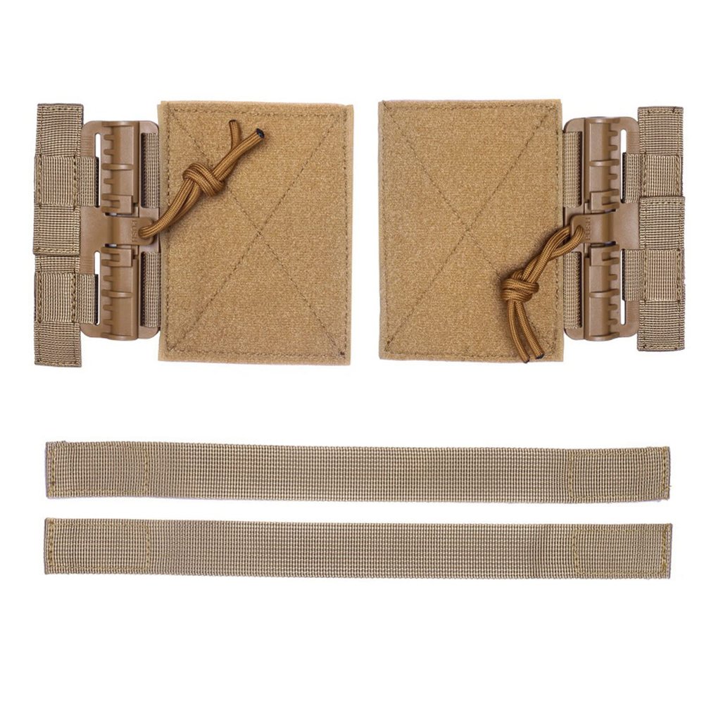 Aekvinks Tactical MOLLE Vest Quick Release Cummerbund Buckle Set Fast Fit Side Belt Straps Cummerbund Compatible with JPC CPC NCP XPC 420 Vest Khaki