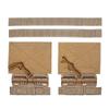 Aekvinks Tactical MOLLE Vest Quick Release Cummerbund Buckle Set Fast Fit Side Belt Straps Cummerbund Compatible with JPC CPC NCP XPC 420 Vest Khaki view 2