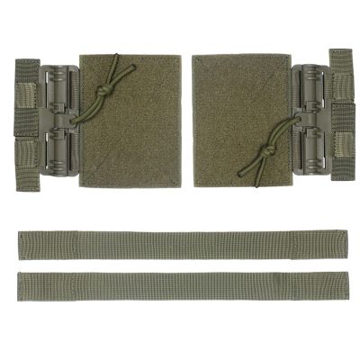 Aekvinks Tactical MOLLE Vest Quick Release Cummerbund Buckle Set Fast Fit Side Belt Straps Cummerbund for JPC CPC NCP XPC 420 Vest Green