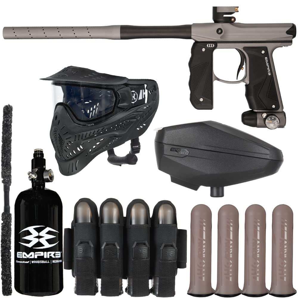 Action Village Empire Mini GS TP Rivalry Paintball Gun Package Kit (Dust Dark Grey/Dust Black)