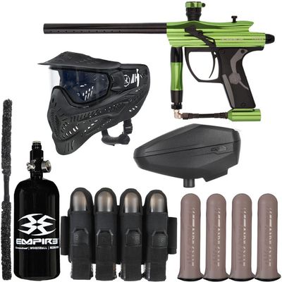 Action Village Kingman Spyder Fenix Rivalry Paintball Gun Package Kit (Gloss Lime)