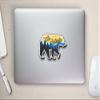 Go Outside Bear Sticker (4" Tall 6.5" Wide) view 2