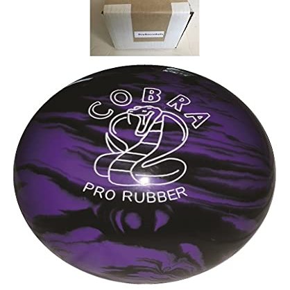 BuyBocceBalls - EPCO Duckpin Bowling Balls - (4 3/4 inch- 3lbs. 10oz.) - Single - Cobra Pro Rubber - Lavender & Black - Made in USA