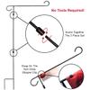 College Flags & Banners Co. Maryland Terps Two Logo Garden Flag and Flag Stand Holder Flagpole Set view 4