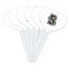 Brown University Secondary Logo Heart Love Cupcake Picks Toppers Decoration Set of 6