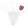 Colgate University Secondary Logo Heart Love Cupcake Picks Toppers Decoration Set of 6