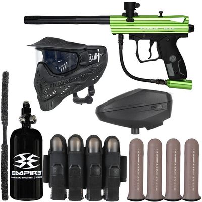 Action Village Kingman Spyder Victor Rivalry Paintball Gun Package Kit (Slime)