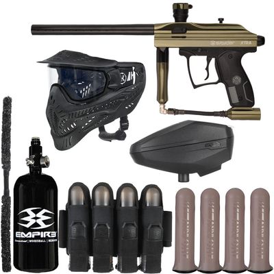 Action Village Kingman Spyder Xtra Rivalry Paintball Gun Package Kit (Gloss Olive)