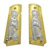 Custom 1911 Grips Full Size for Kimber, Colt, Rock Island, Springfield, Taurus, & Clones - 1911 Full Size Metal Gold Plated Grips view 1