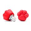 Mruabtiy 2 Pack Roller Skates Toe Stops Plugs Rubber Brake Block Stoppers 82A PU Toe Stops Replacement Adjustable Skate Accessories (Red) view 1