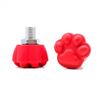 Mruabtiy 2 Pack Roller Skates Toe Stops Plugs Rubber Brake Block Stoppers 82A PU Toe Stops Replacement Adjustable Skate Accessories (Red) view 2
