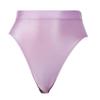 Hedmy Women's Spandex Metallic Booty Shorts Shiny Swimsuit Bottoms High Cut Dance Briefs Underwear Light Purple Medium view 4