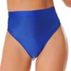 Lejafay Women's High-Waist Short Stretchy Nylon Rave Booty Dance Shorts Costume Party Hot Pants Royal Blue XX-Large view 1