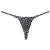JAXFSTK Men Air Bubble Knitted Bikini Underwear Pouch Mini Sport Underpants Sexy Fashion Boxer Briefs 1 Pack Bikini Thong Checks M view 1