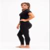 DEVOPS Women's Compression Workout Athletic Shirts (X-Large, Black/Blue/White) view 3