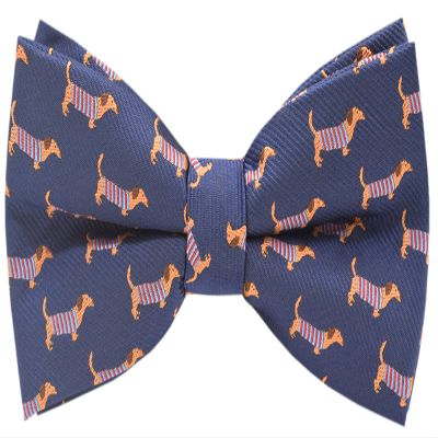 Carahere Mens Bow Tie Handmade Pre-Tied Fun Pattern Bow Ties for Men Brown Orange