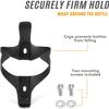 Dongng Bike Water Bottle Holder 2pcs Full Carbon Fiber Super-Light Universal Bike Bottle Cage Bicycle Water Bottle Holder Cage for Road Bike Mountain Bike (Black) view 3