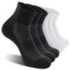 CS CELERSPORT 6 Pack Men's Ankle Socks with Cushion, Sport Athletic Running Socks, 3 Black + 3 White, X-Large view 1