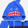 Hedmy Kid Boys One Piece Rash Guard Shirt Swimsuit Shark Pattern Swimwear with Swim Hat Bathing Suit Blue 4-5 Years view 4