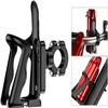 Dongng Bike Water Bottle Holder Drink Cup Holder Handlebar for ATV Dirt Bike Water Bottle Mount Aluminum Alloy Adjustable Cup Stand Cage Universal (Black) view 2