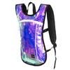 Vibe Hydration Backpack Pack from Recycled Polyester - 2L Bladder for Women Men Rave (Purple Holographic Iridescent) view 3