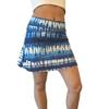 Blue Tie Dyed Flutter Style Golf/Tennis Skort/Skirt - Made in USA (Medium) view 2