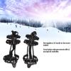24 Teeth Climbing Crampons, High Hardness 1 Pair Snow Ice Cleats Crampons Good Grip with Storage Bag for Hiking for Outdoor(Black, L) view 2