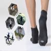 CS CELERSPORT 6 Pack Men's Ankle Socks with Cushion, Sport Athletic Running Socks, 3 Dark Gray + 3 Gray, Medium view 2