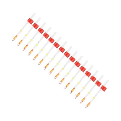 Alomejor 15pcs Ice Fishing Rod Top Tip Mini Winter Fishing Pole Extension Rods Fishing Tackle Tip(130mm)