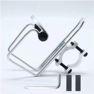 Dongng Bike Water Bottle Holder Universal Purpose Stainless Steel Water Cup Holder Special Cup Holder Bicycle Bottle Holder Outdoor Essentials (Color : Silver)