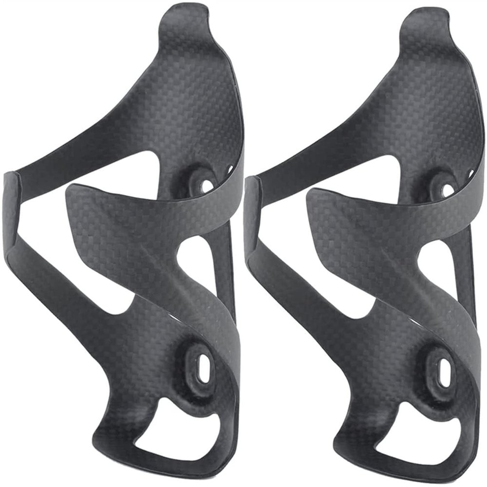 Dongng Bike Water Bottle Holder 2PCS Full Carbon Fiber Bicycle Water Bottle Cage Ultra Light Water Bottle Holder for Road Bike Cycling Equipment Outdoor Essentials