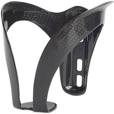 Dongng Bike Water Bottle Holder Bike Water Bottle Holder Full Carbon Fiber Bicycle Water Bottle Cage Matte Gloss for MTB Road Bike Folding Bike (Black)