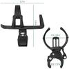 Dongng Bike Cup Holder, Stroller Cup Holder, Rotation Drink Holder for Bicycle, Stroller, Bike Cup Holder (Black) view 2